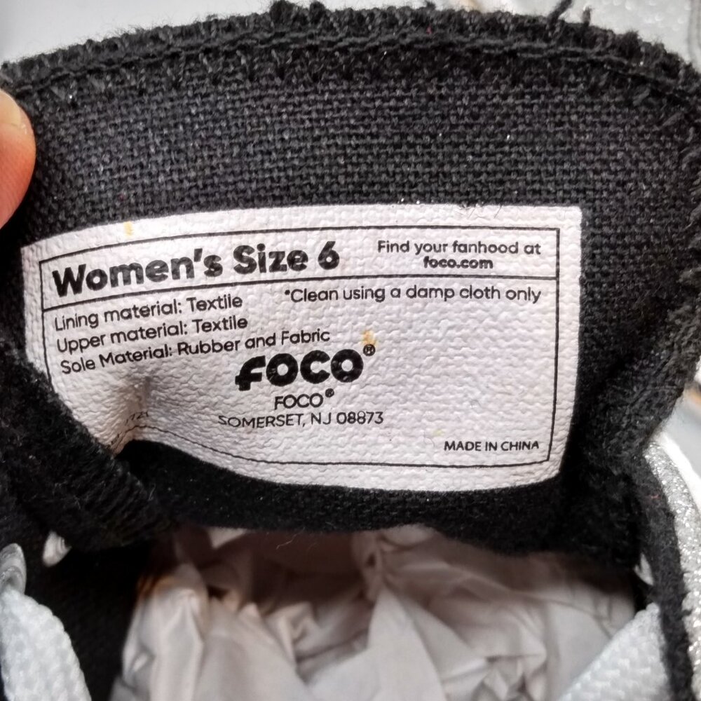 Foco Army Black Knights Womens Size 6 Low Top Glitter Print NCAA Canvas Sneakers - Picture 8 of 14